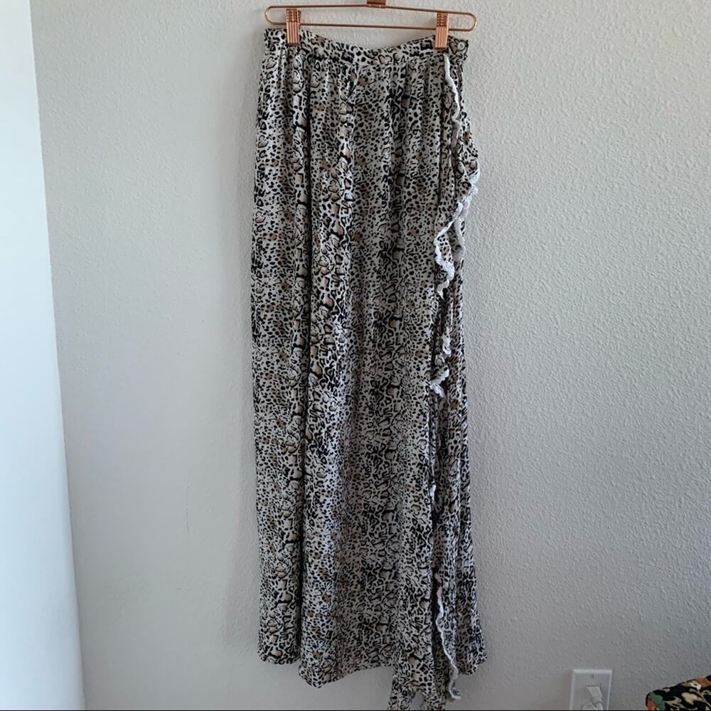 Rove Swim Animal Print Open Side Slit Cover Up Small